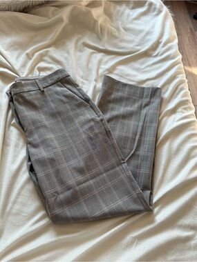 Express Editor Bootcut Plaid Pants